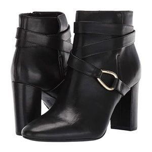 Ralph Lauren Addington Equestrian Style Black Boot